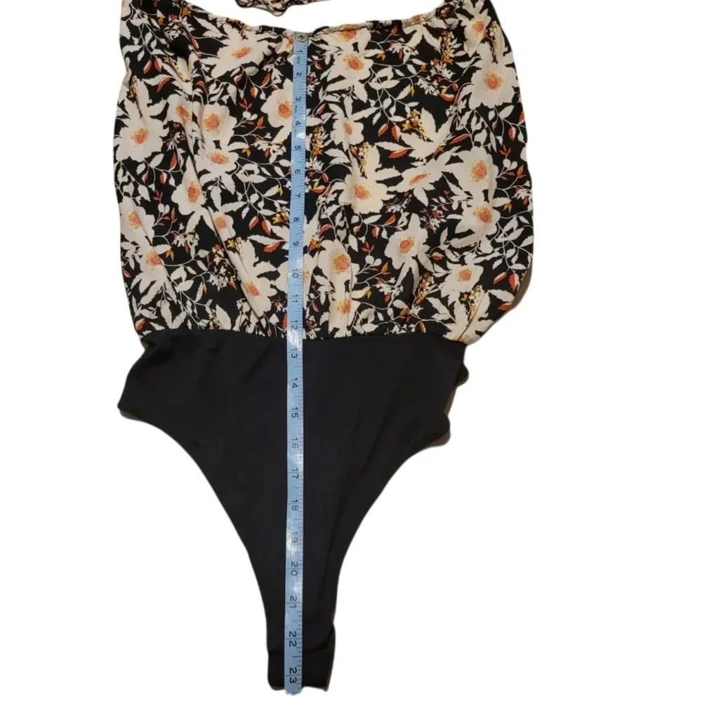 New Free People Liza floral spaghetti strap Bodysuit - Picture 6 of 10